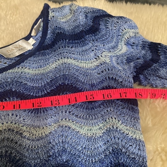 Dana Buchman loose knit v neck sweater size L - Picture 5 of 7